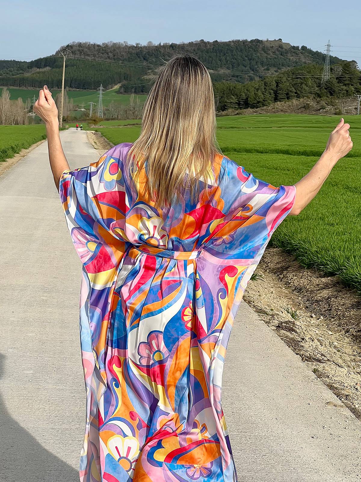 Vestido Kaftan satin - Imagen 3