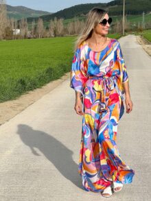 Vestido Kaftan satin - Thumbnail Image 2