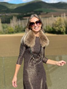 Vestido Marga slim bronce - Thumbnail Image 2