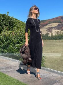 Vestido Marga slim negro - Thumbnail Image 1