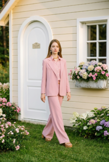 Blazer recta rosa palo - Thumbnail Image 1