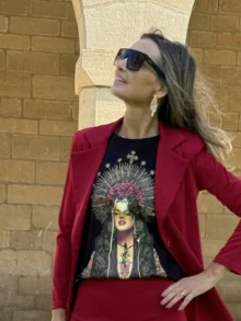 Traje chaqueta guinda